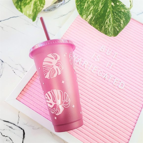 Variegation Queen 24 oz Cold Cup - Maroon - Picture 4 of 5